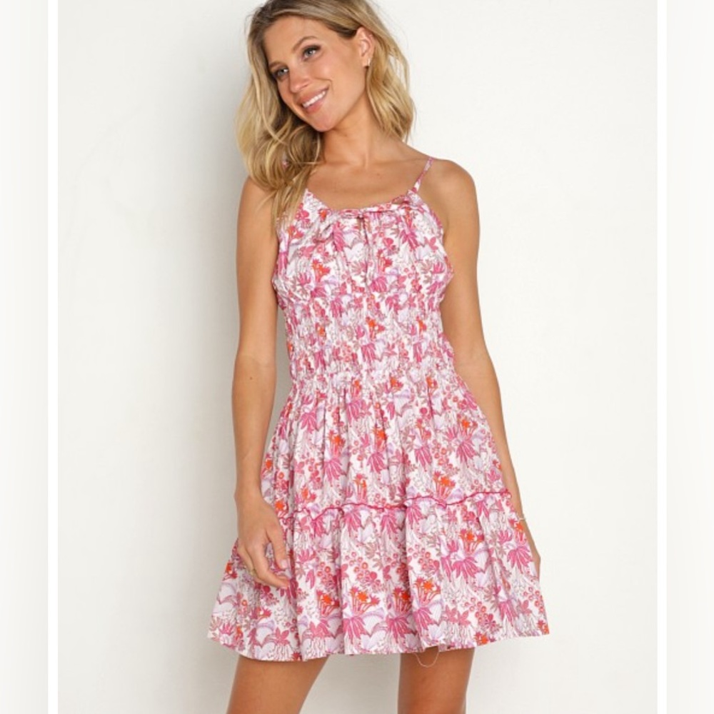 Lusana | Rosa Mini Dress Callista Floral